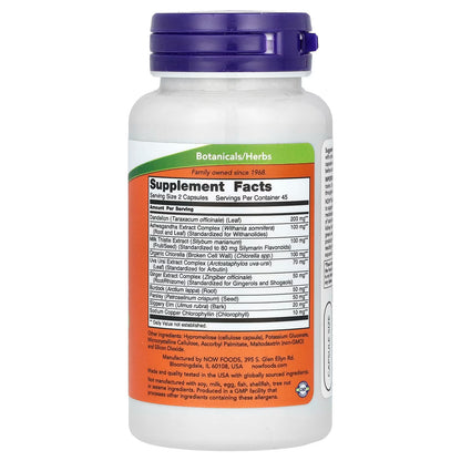 NOW Detox & Cleanse || 90 Capsules || 45 Servings || Exp: 01/2028