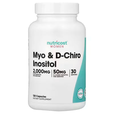 Nutricost Women Myo & D-Chiro Inositol — 2,000mg / 50mg | 120 Capsules | 30 Servings