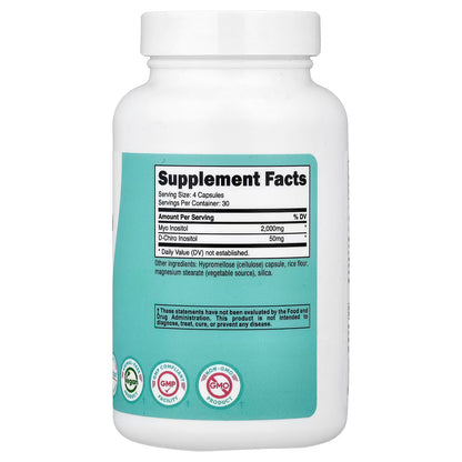 Nutricost Women Myo & D-Chiro Inositol — 2,000mg / 50mg | 120 Capsules | 30 Servings