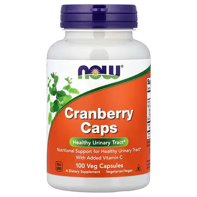 NOW Cranberry Caps || 100 Veg Capsules || 50 Servings ; Exp: 09/2028