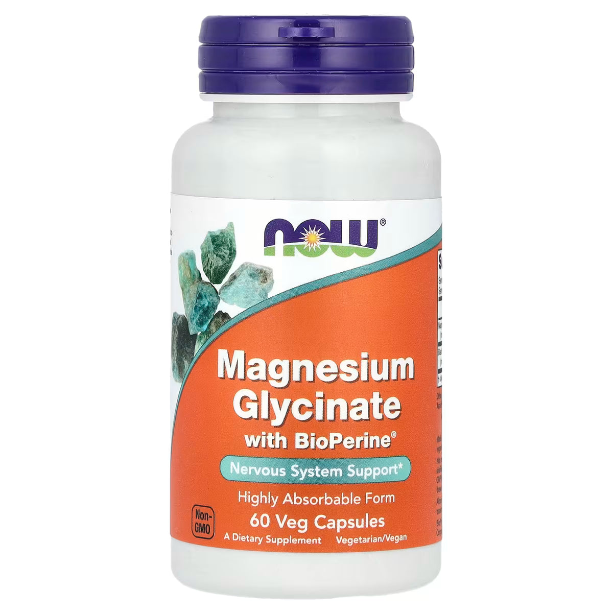 NOW Magnesium Glycinate With BioPerine®|| 100 mg per Tablet|| 60 Tablets ||30 servings || Exp: 03/2028