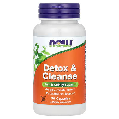 NOW Detox & Cleanse || 90 Capsules || 45 Servings || Exp: 01/2028