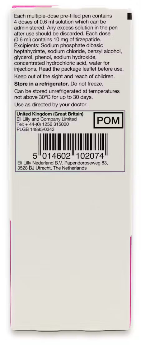 Mounjaro 10mg/0.6ml Kwikpen